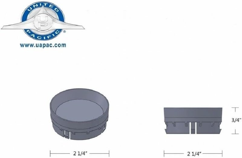 C2W 2006-18 Compatible with Kenworth Blank Gauge Cover with Chrome Mirror Center - Image 2